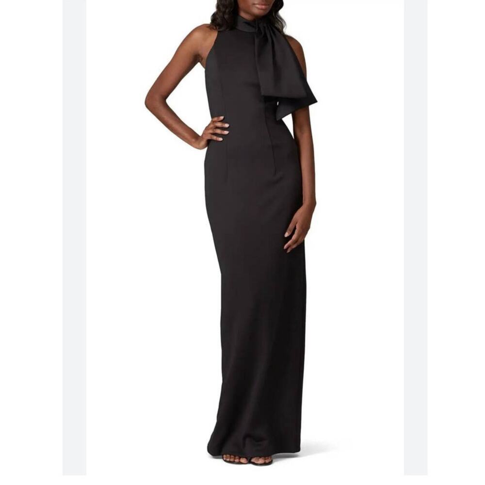 Black Halo Eve Sleeveless Maxi Dress Black Size 14